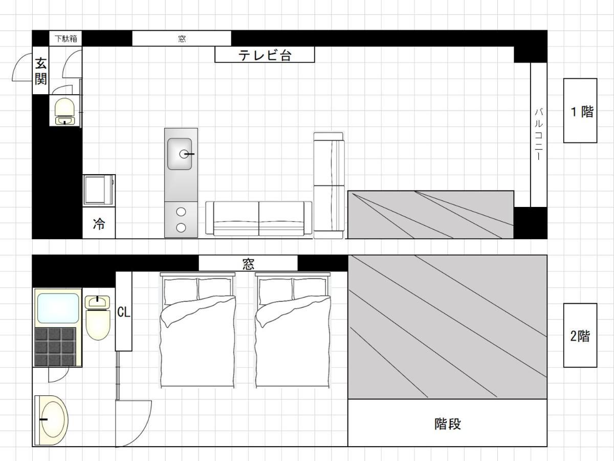 I Cube Kozu Apartment โอซาก้า ภายนอก รูปภาพ